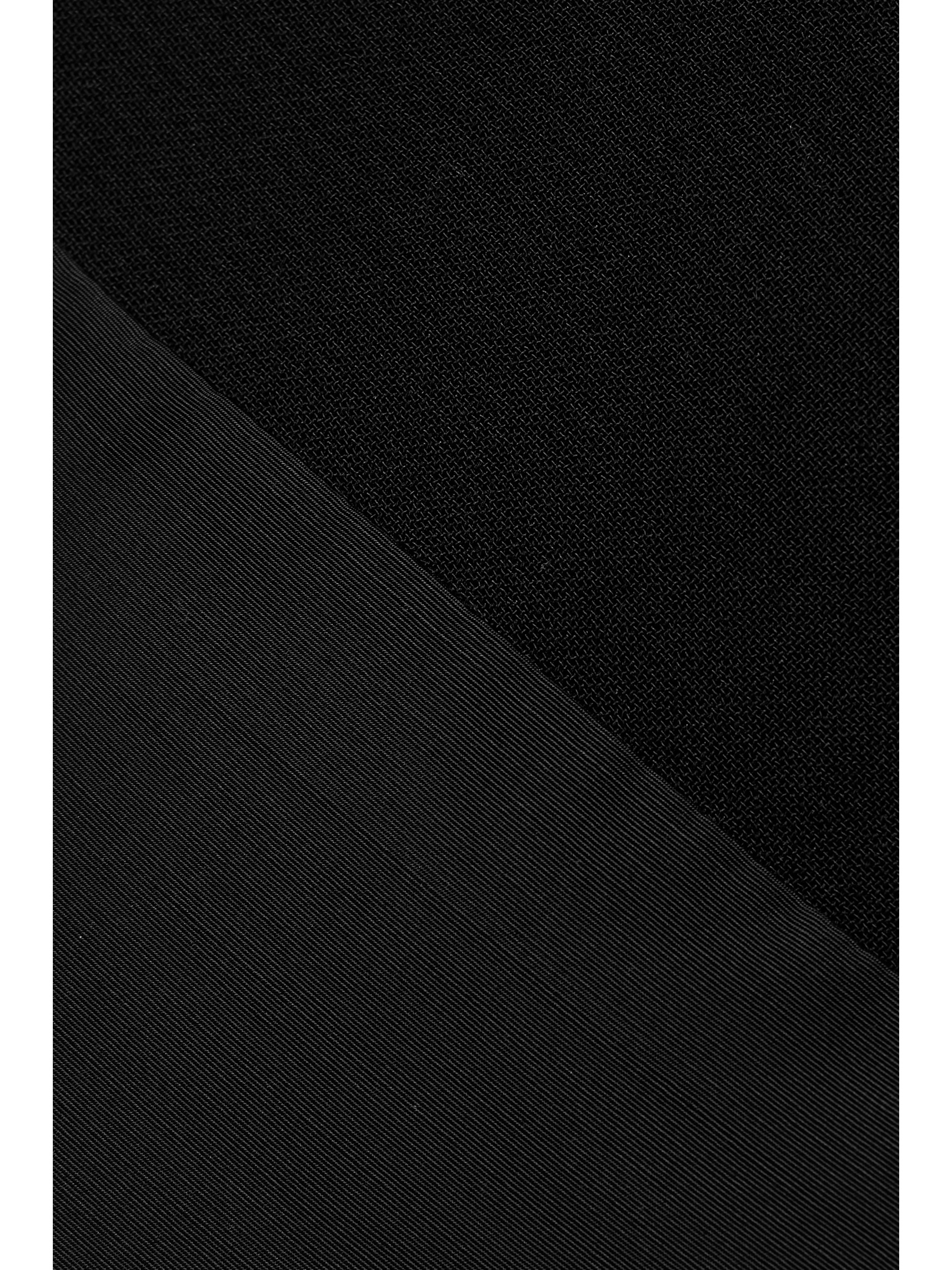 KHAITE Nanette faille-trimmed crepe maxi dress thumbnail