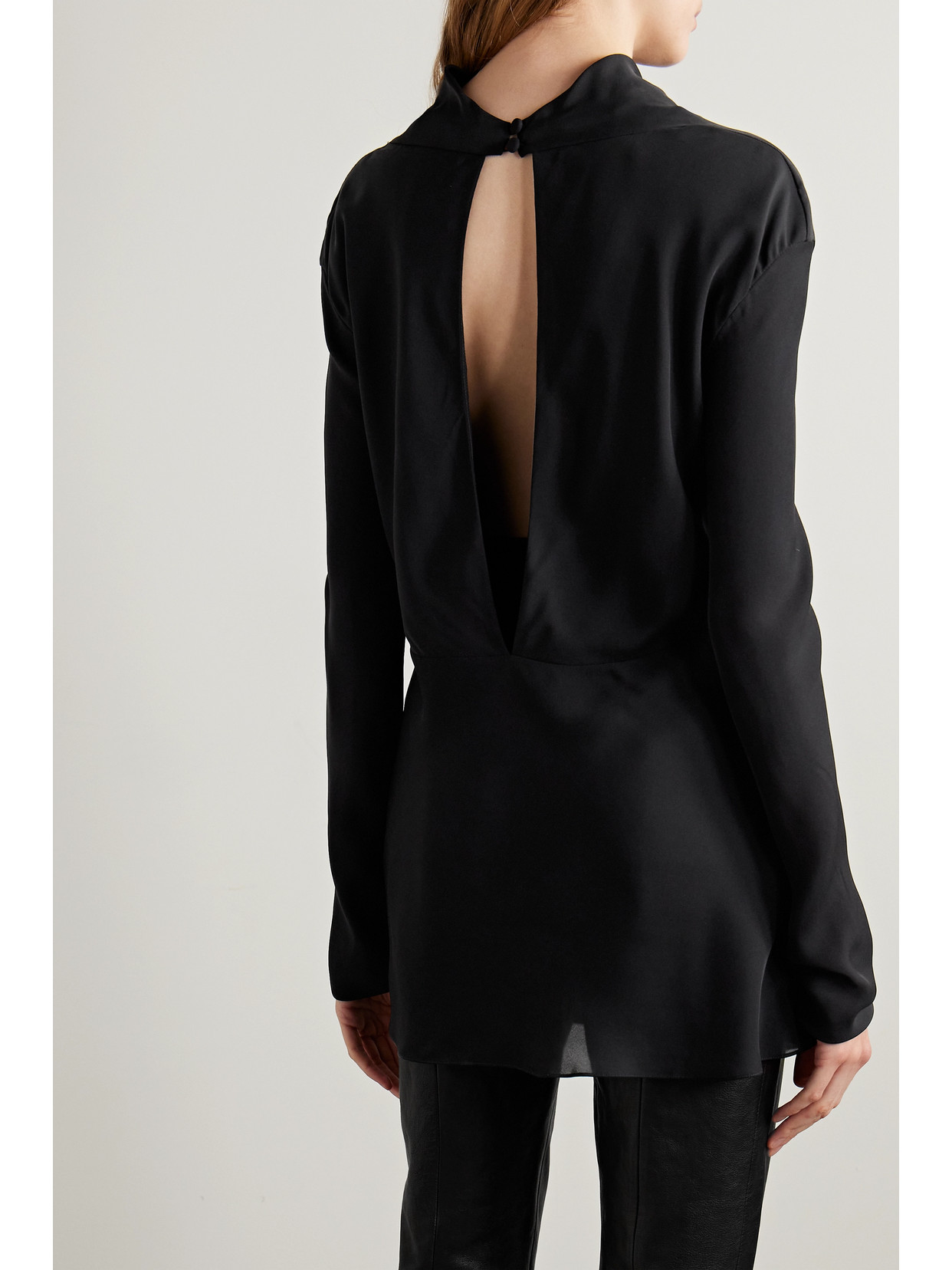 Vray Cutout Silk-Georgette Top