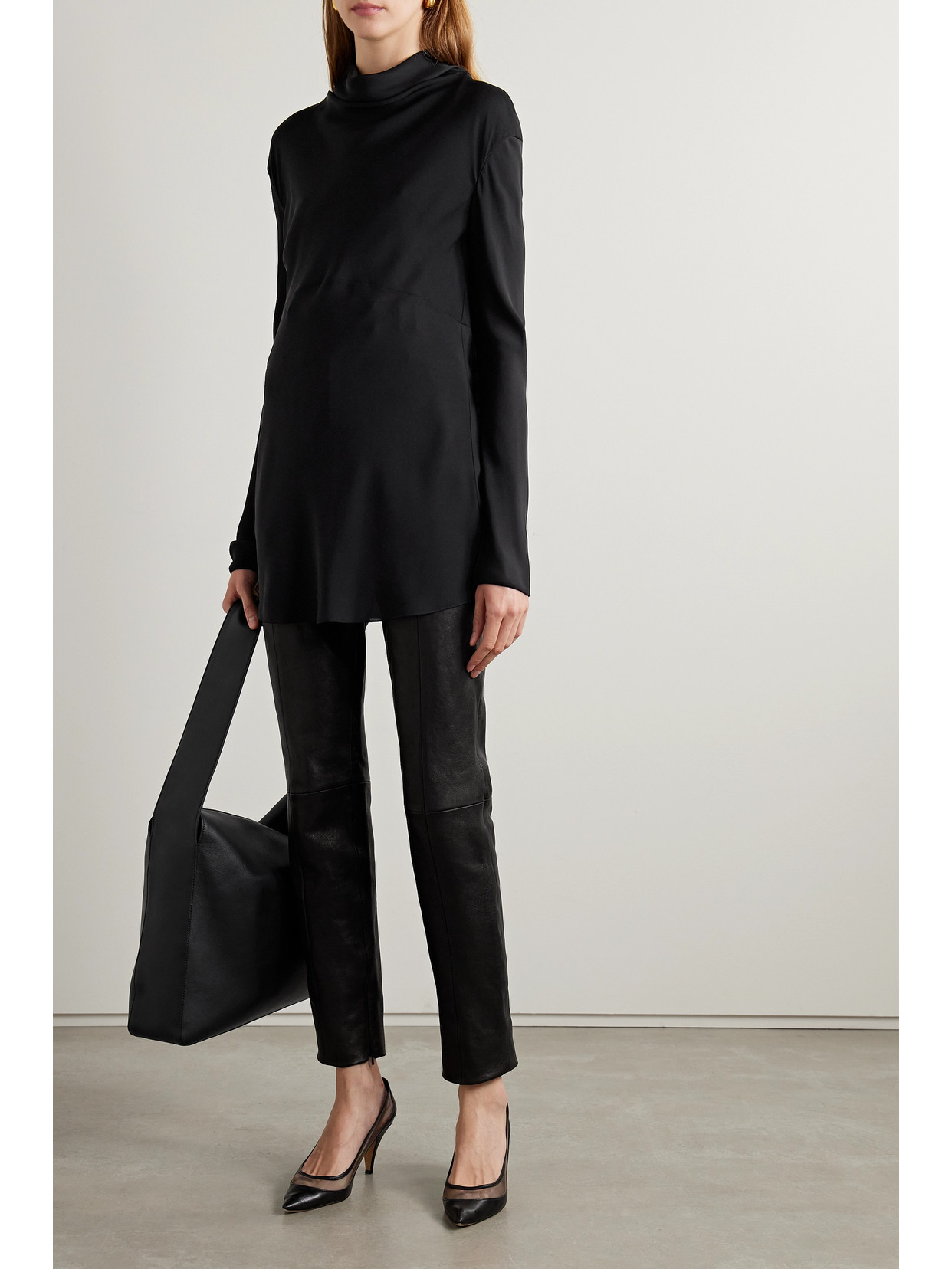Vray Cutout Silk-Georgette Top