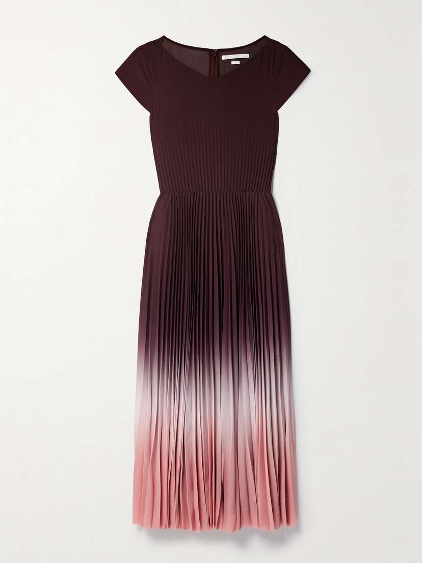 Jason Wu Collection Marocaine Dégradé Pleated Crepe Midi Dress