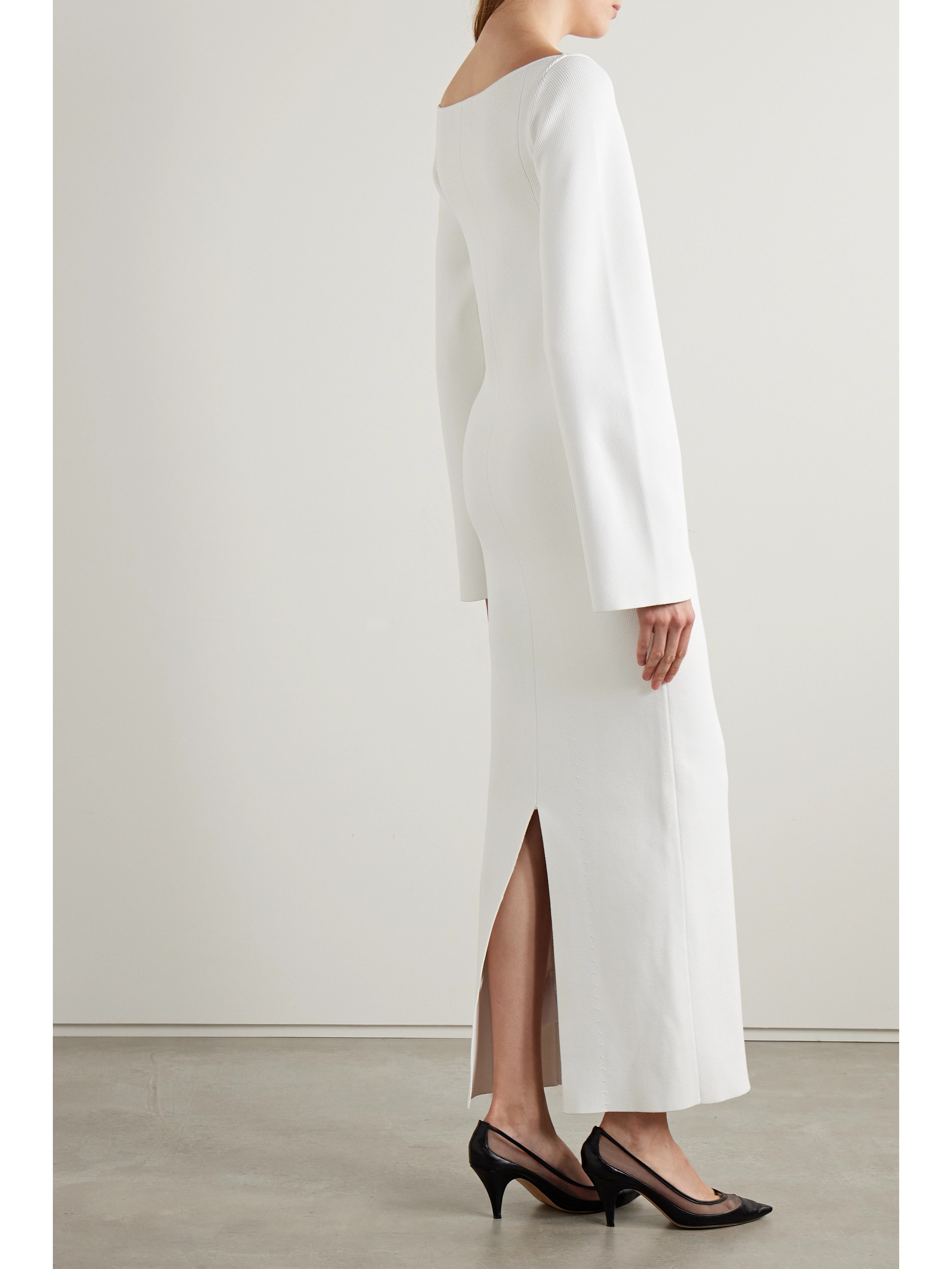 KHAITE Alta ribbed-knit maxi dress thumbnail