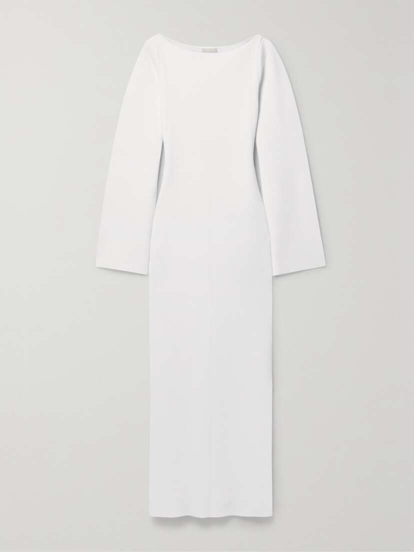 Khaite Alta Ribbed-knit Maxi Dress