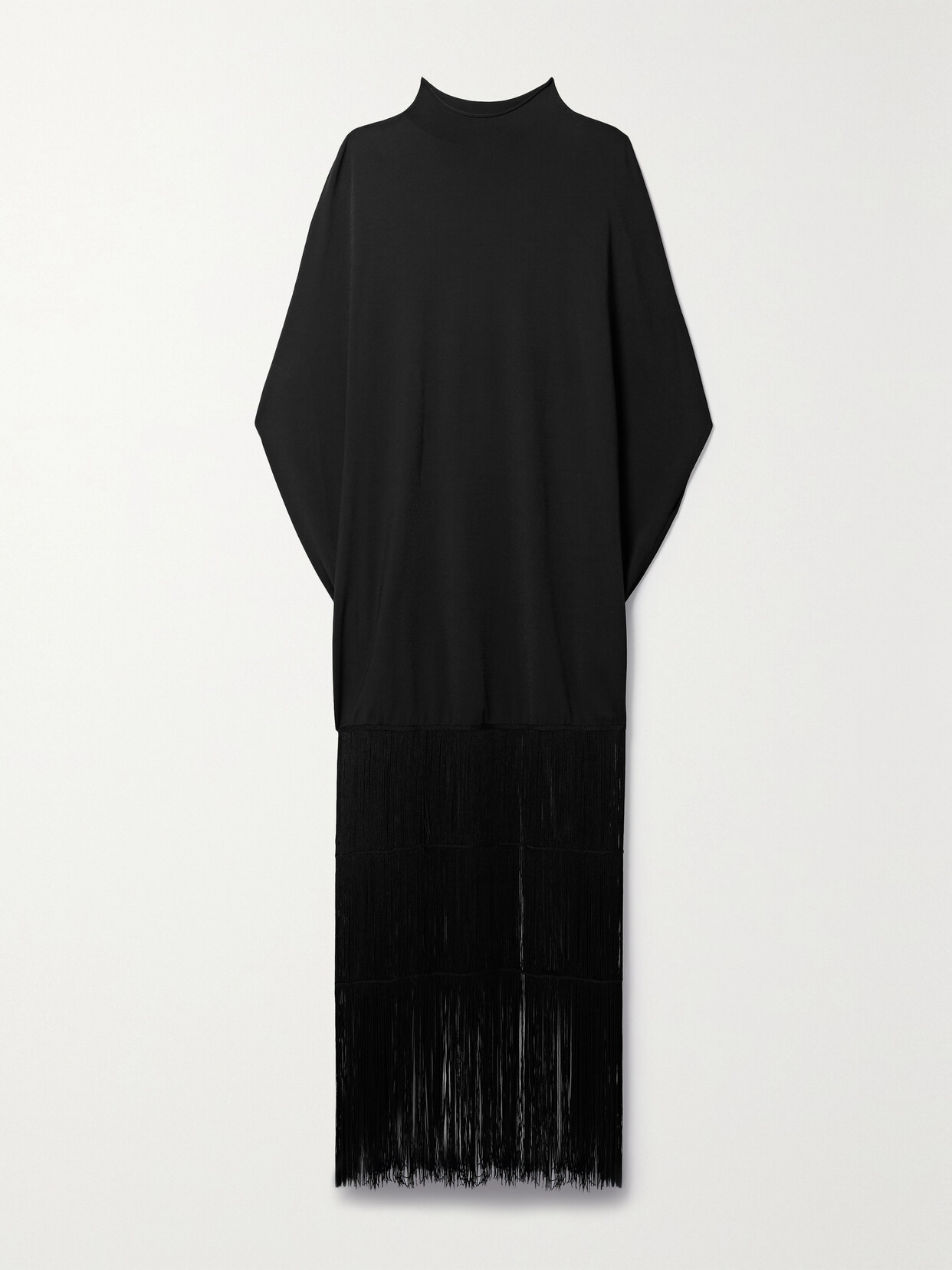 Khaite - Olson Fringed Jersey Gown - Black