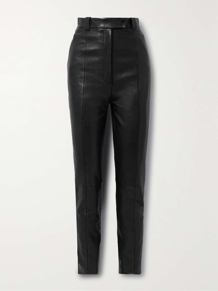 Khaite Waylin High-rise Leather Pants