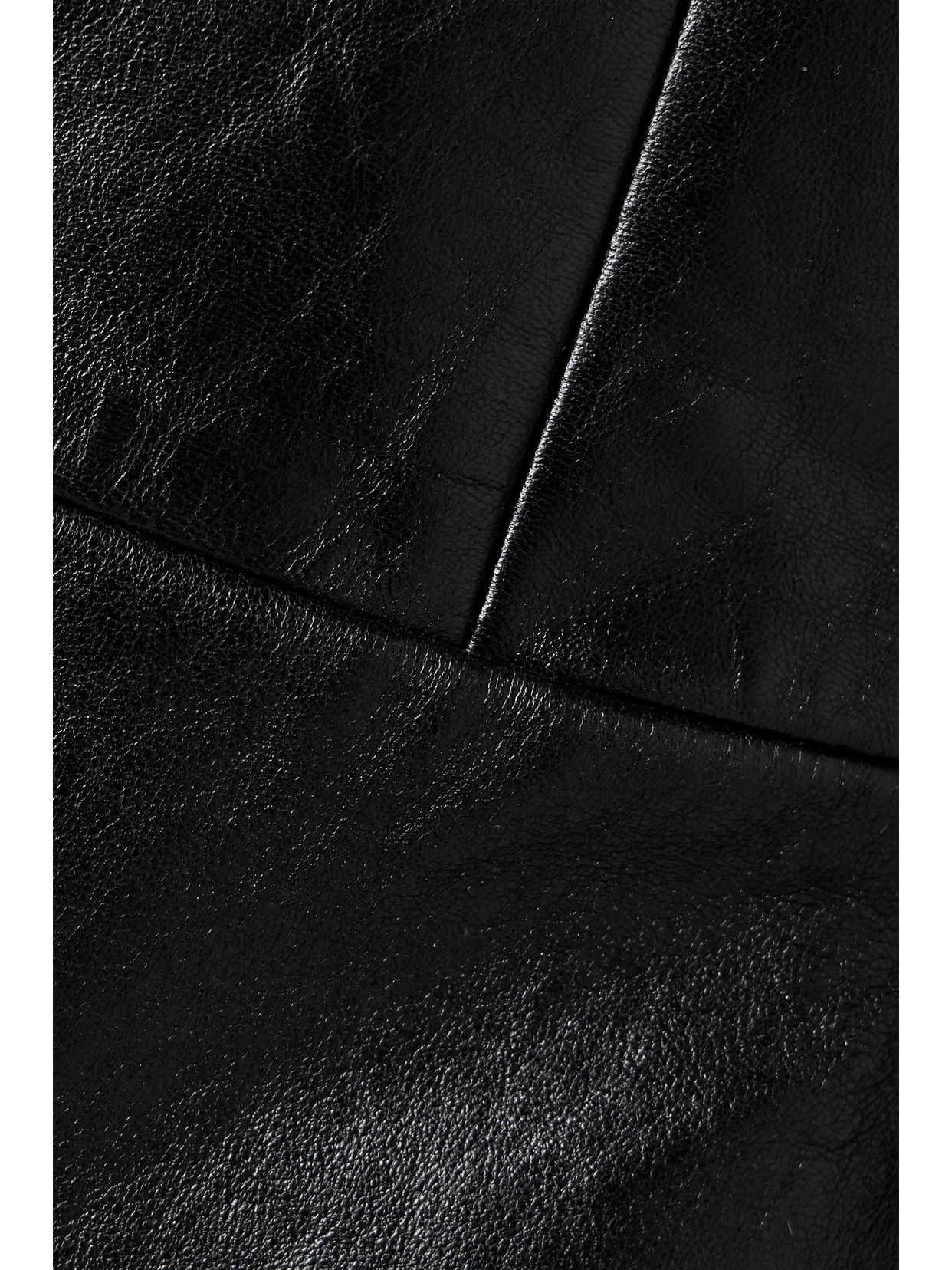 Khaite Standing Collar Leather Jacket In Black