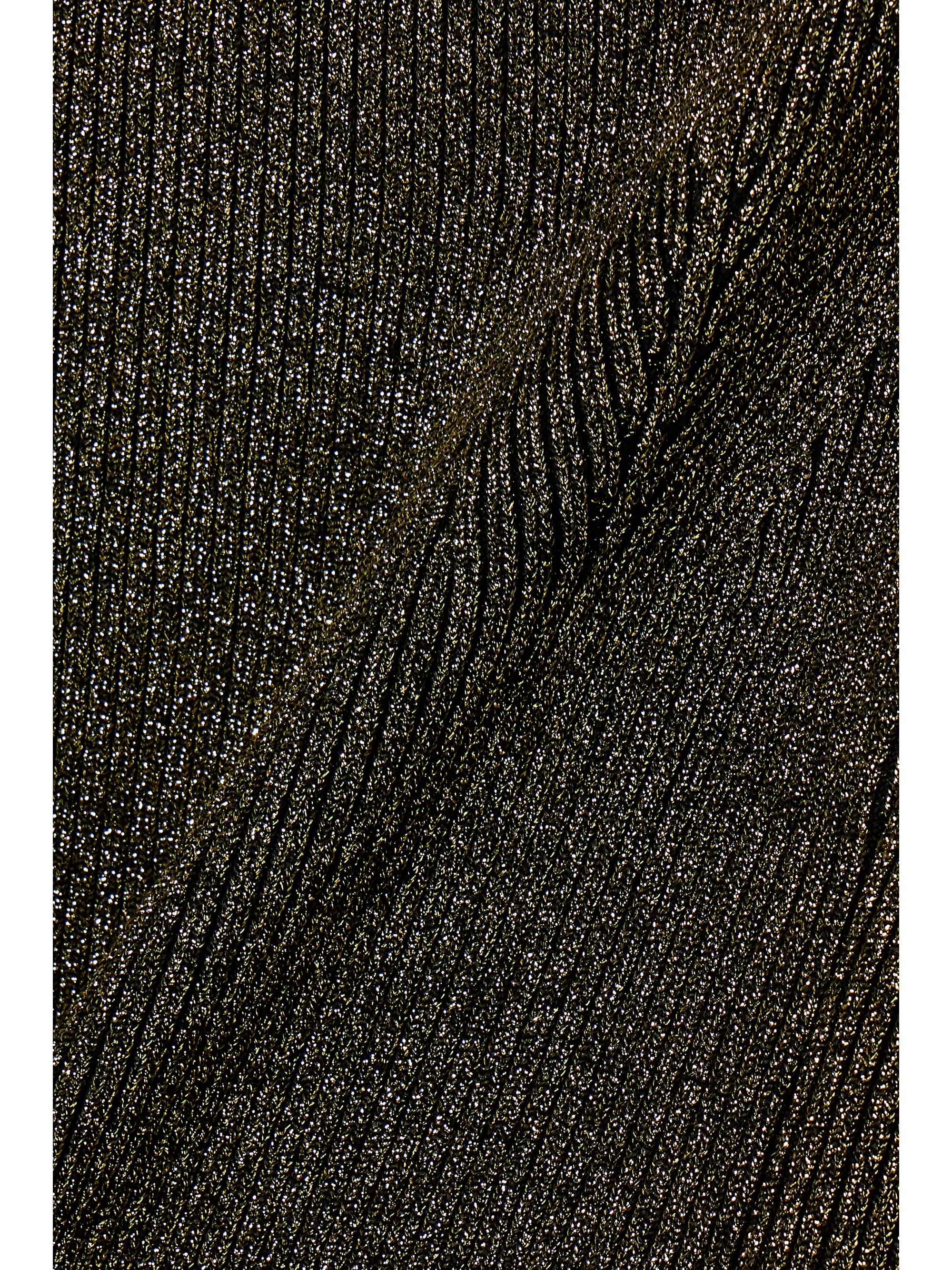 KHAITE Rumer metallic ribbed-knit midi dress thumbnail