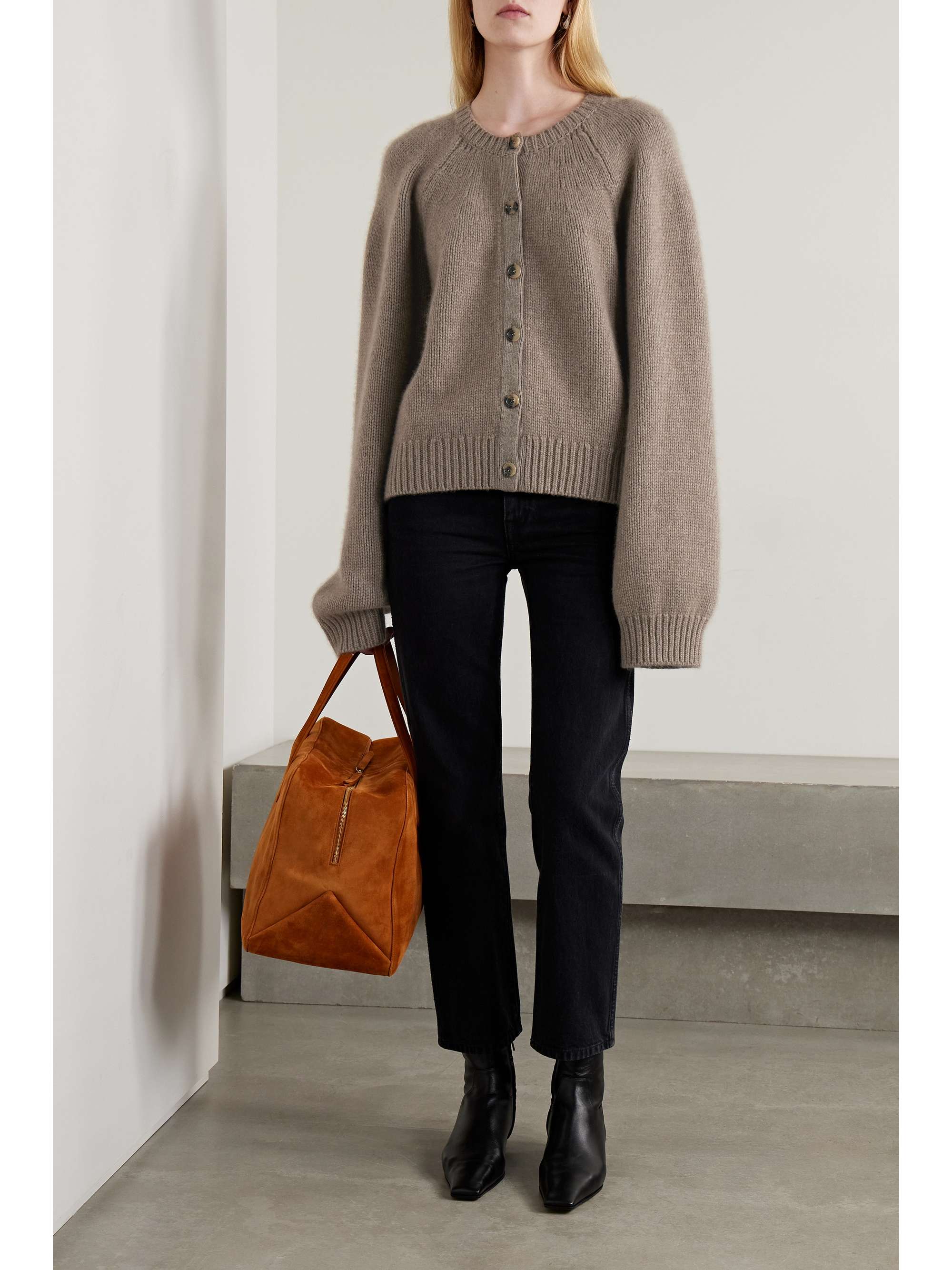 Khaite hotsell cashmere cardigan