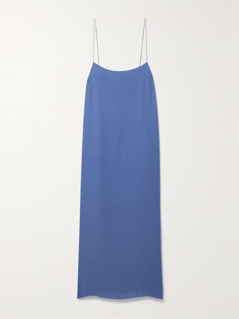 Khaite Sicily Silk-georgette Midi Dress