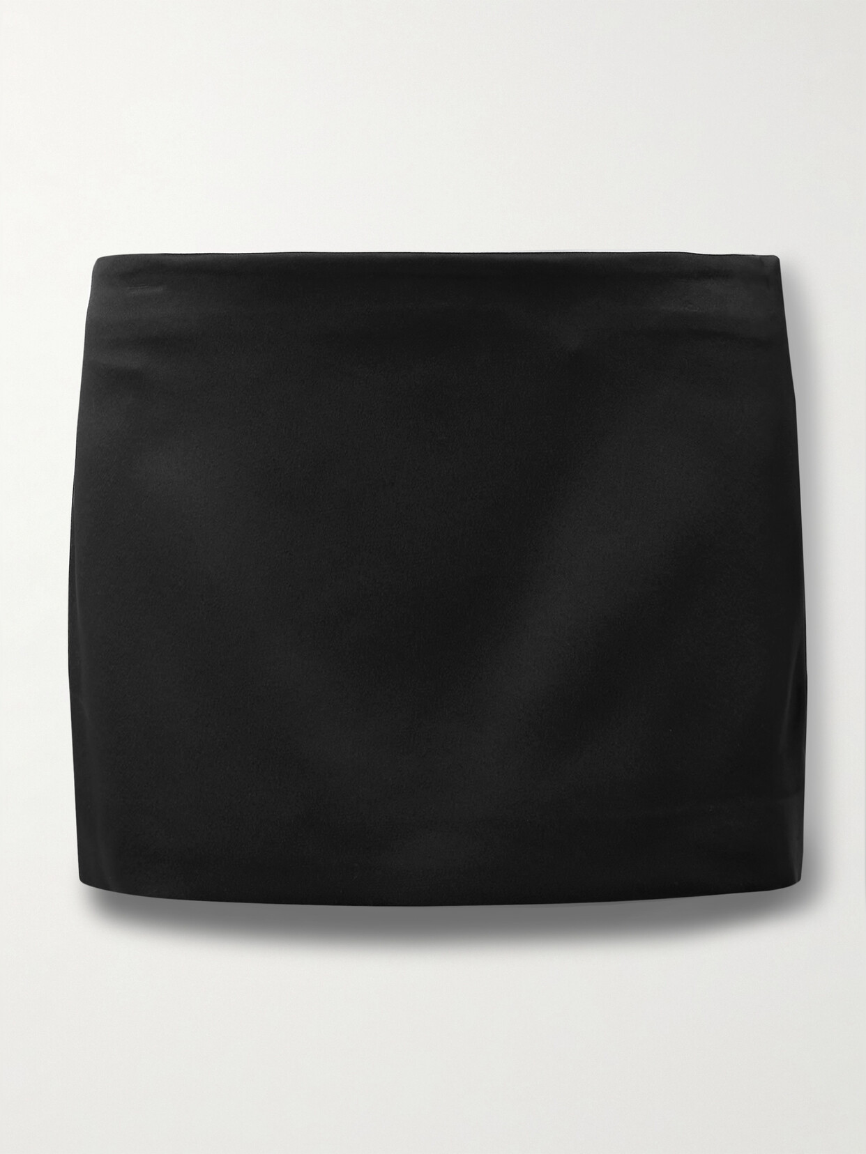 Khaite Jett Jersey Mini Skirt In Black