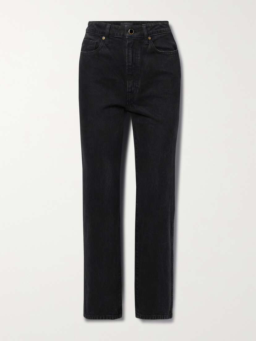 Khaite Abigail Cropped High-rise Straight-leg Jeans