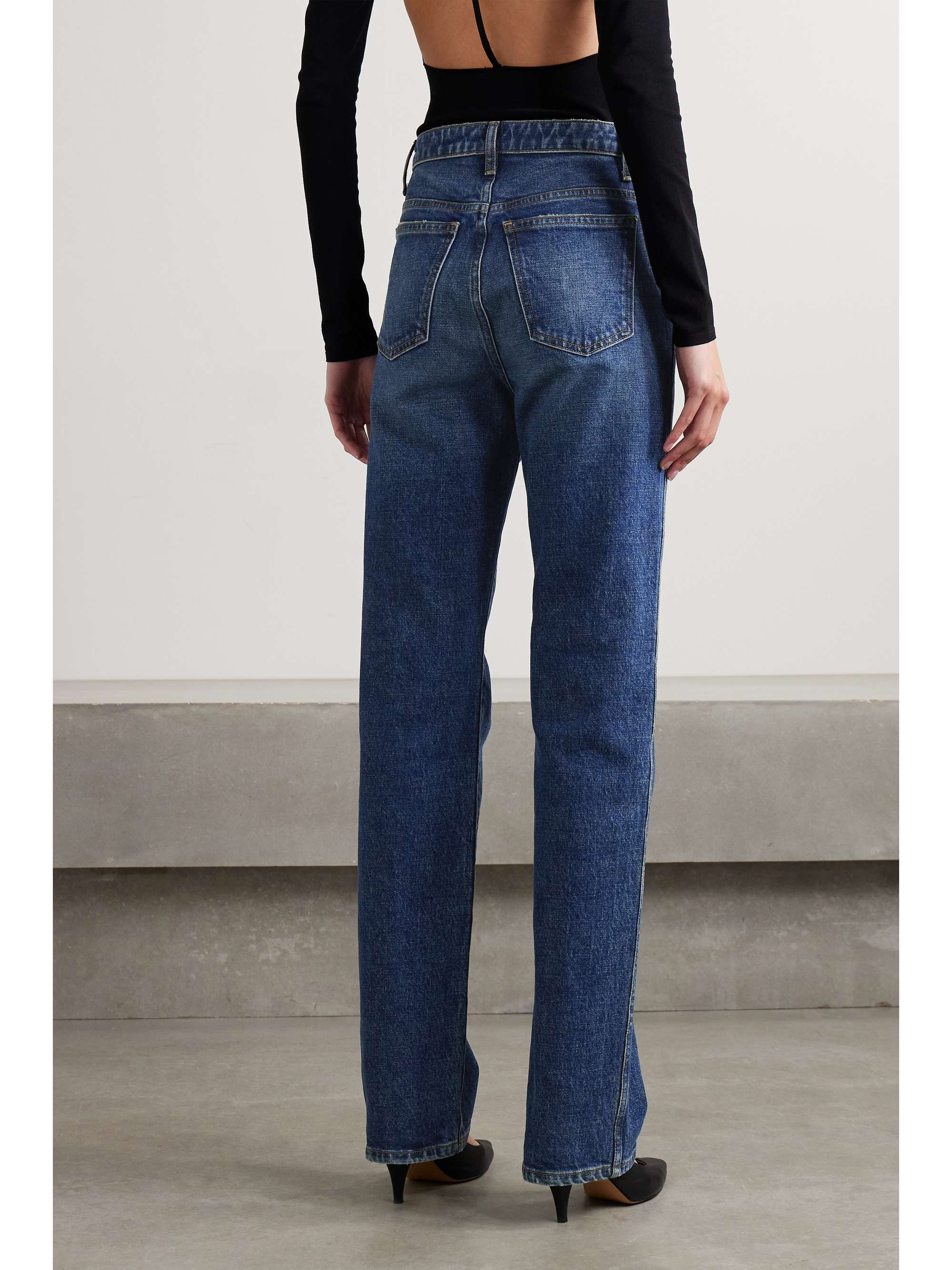 KHAITE Danielle high-rise slim-leg jeans | NET-A-PORTER