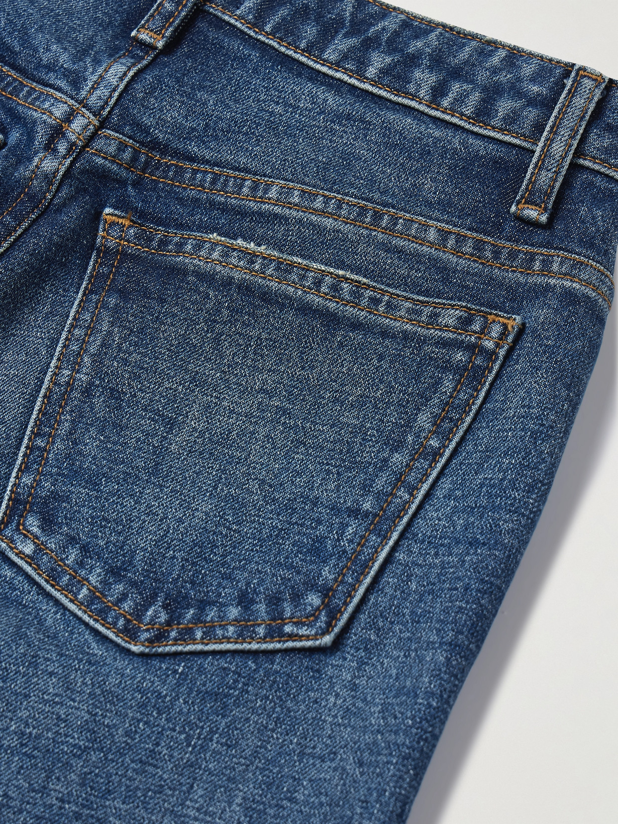 Khaite Danielle High-rise Slim-leg Jeans In Blue