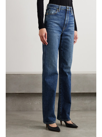 KHAITE Danielle Stretch high-rise slim-leg jeans