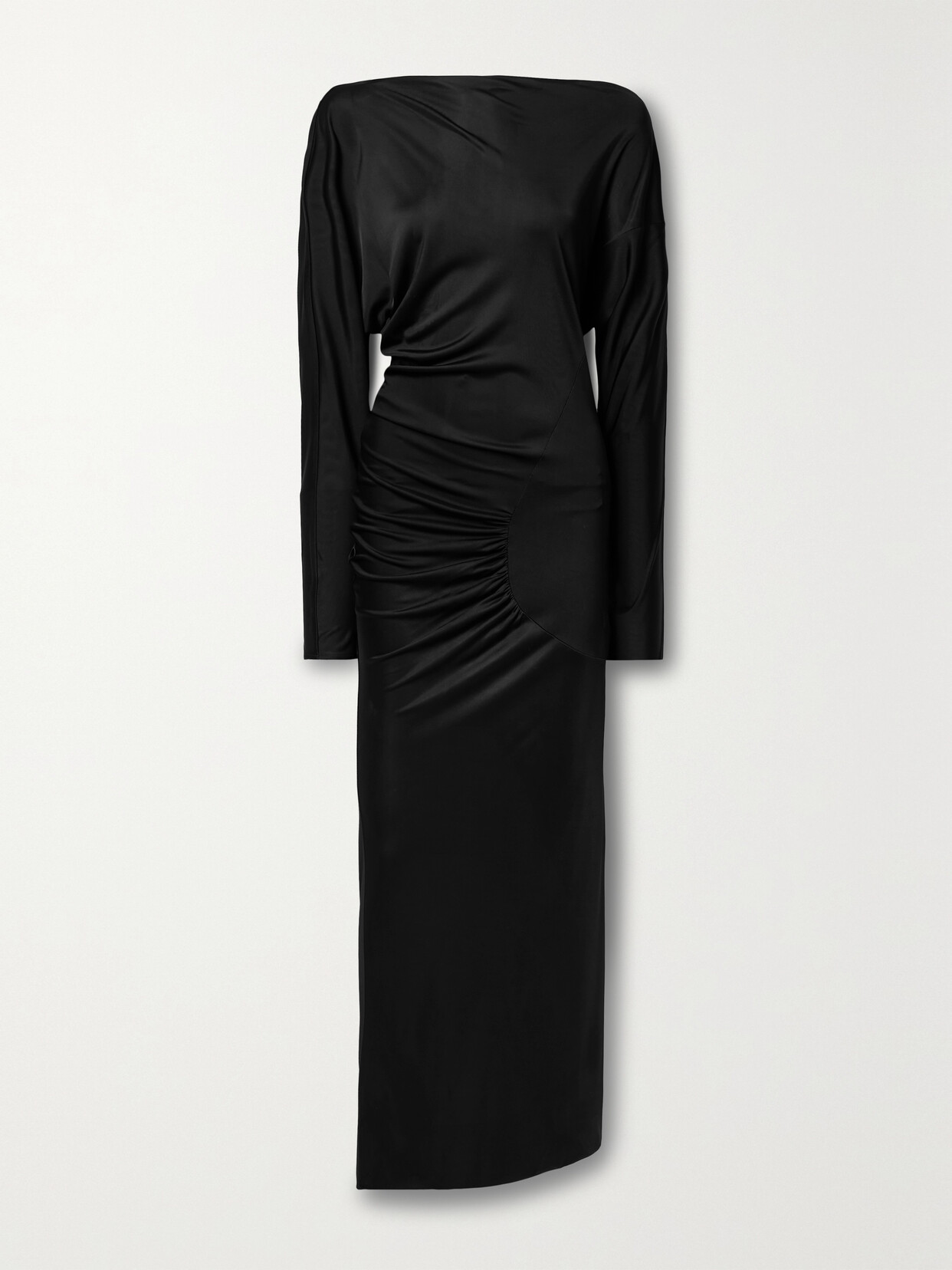 Khaite - Oron Gathered Stretch-jersey Gown - Black