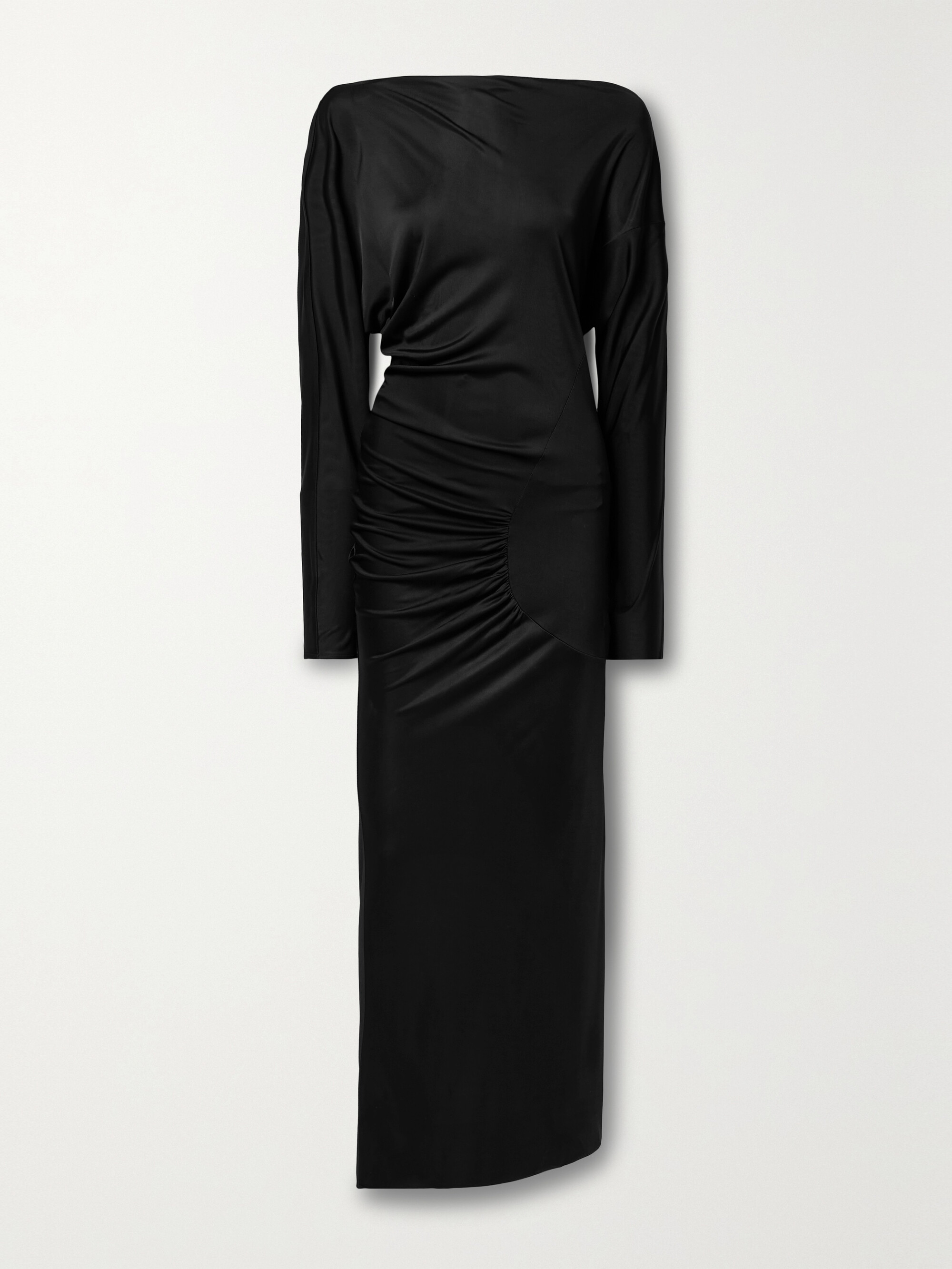KHAITE Oron gathered stretch-jersey gown thumbnail