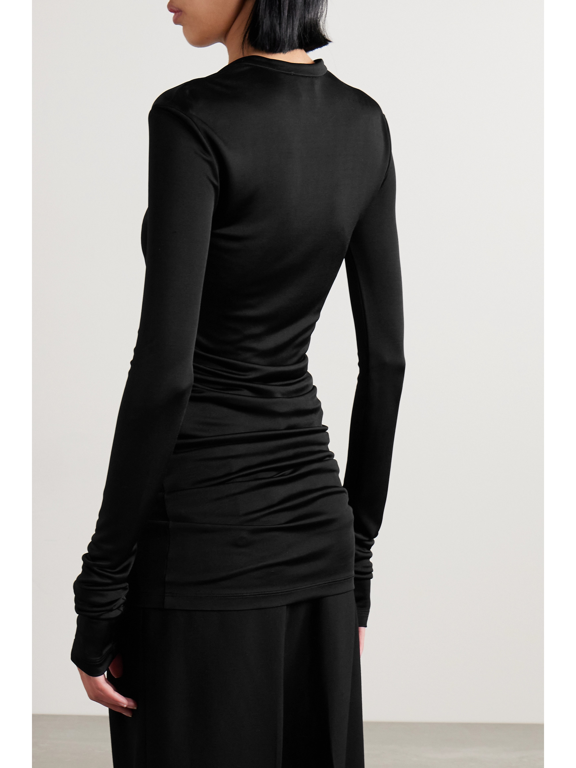 KHAITE Byron jersey mini dress