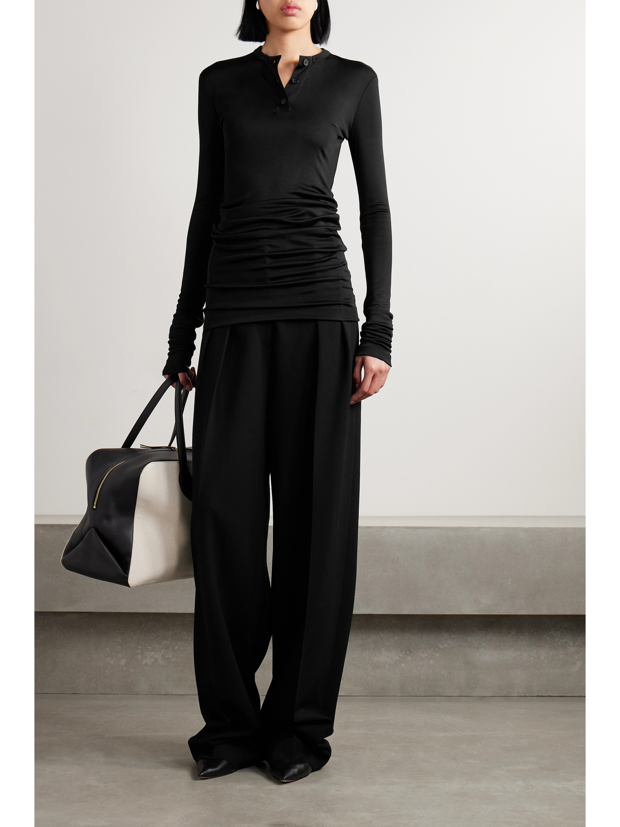 KHAITE Byron jersey mini dress