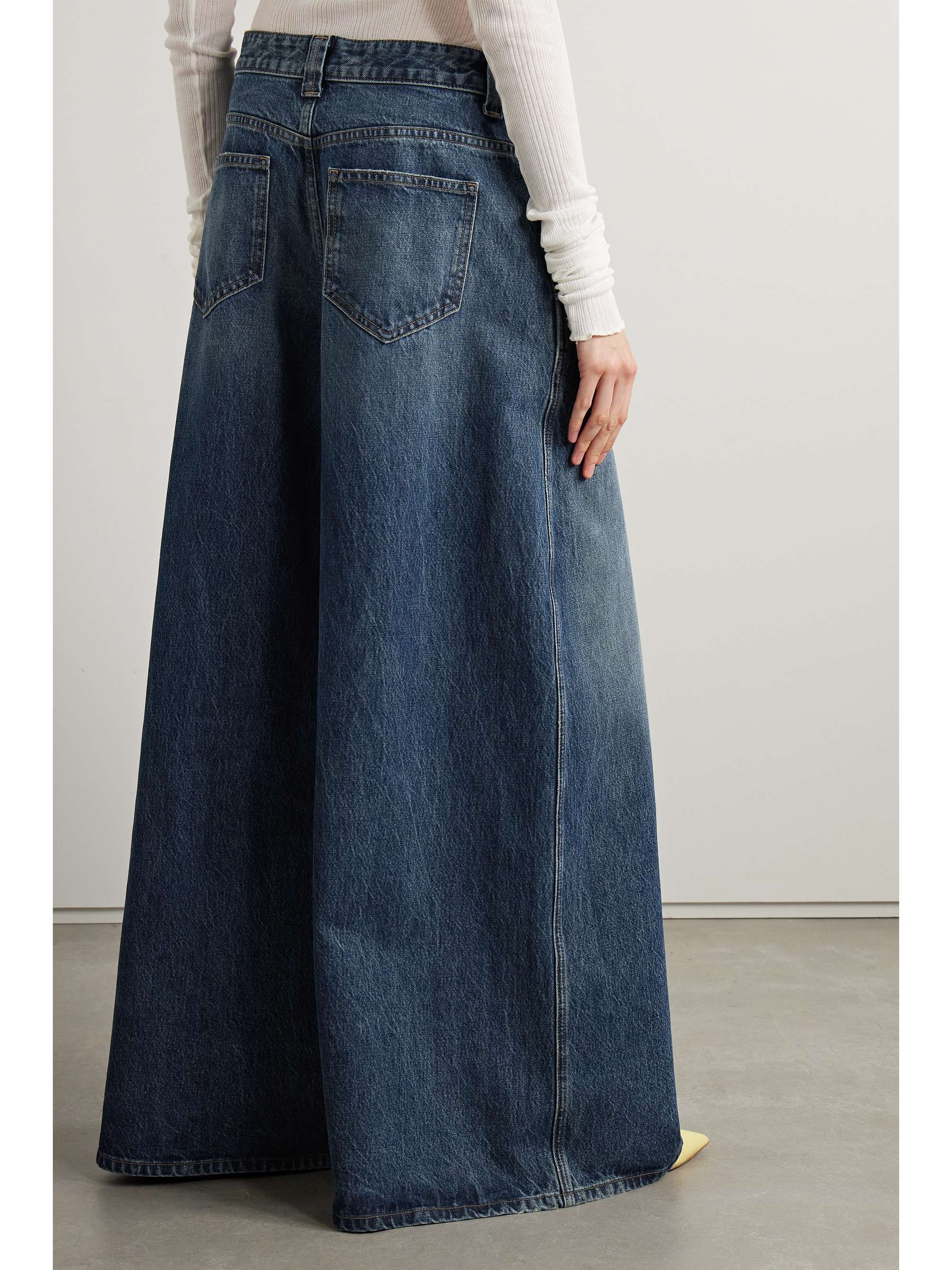 KHAITE Jacob high-rise wide-leg jeans | NET-A-PORTER