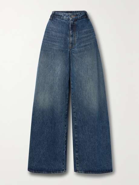 KHAITE Jacob high-rise wide-leg jeans | NET-A-PORTER