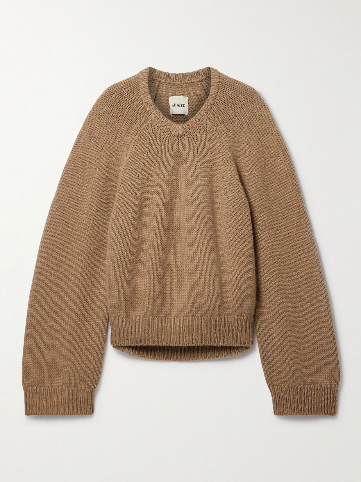 Khaite Nalani Cashmere Sweater In Brown