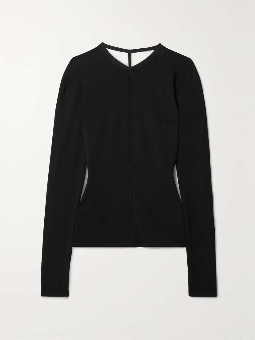 Khaite Iskra Open-back Stretch-knit Top
