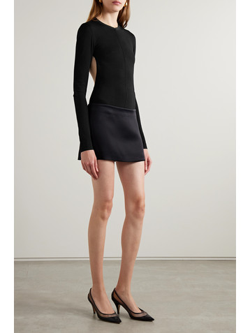 KHAITE Iskra open-back stretch-knit top