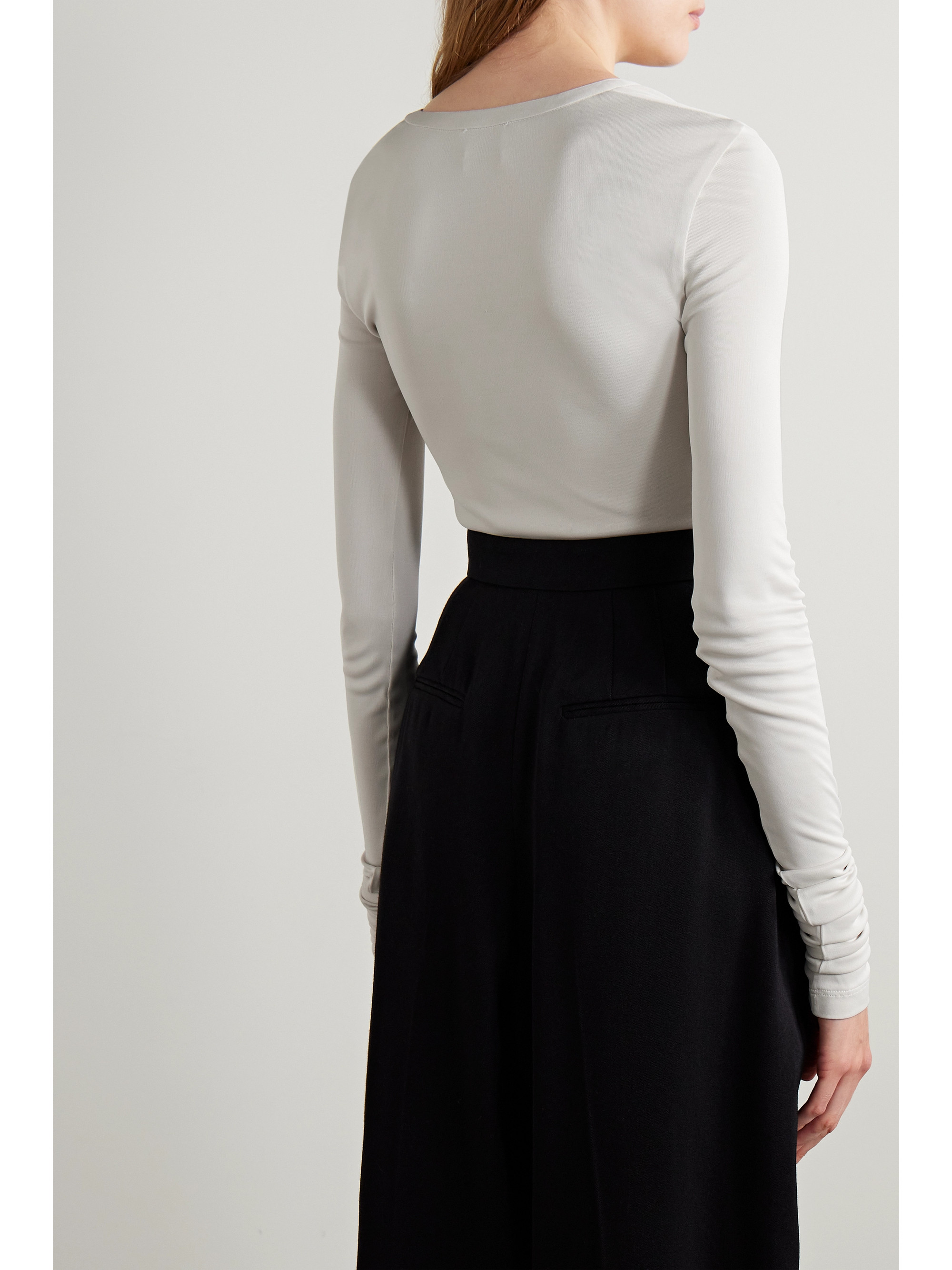 KHAITE Janelle stretch-jersey bodysuit thumbnail