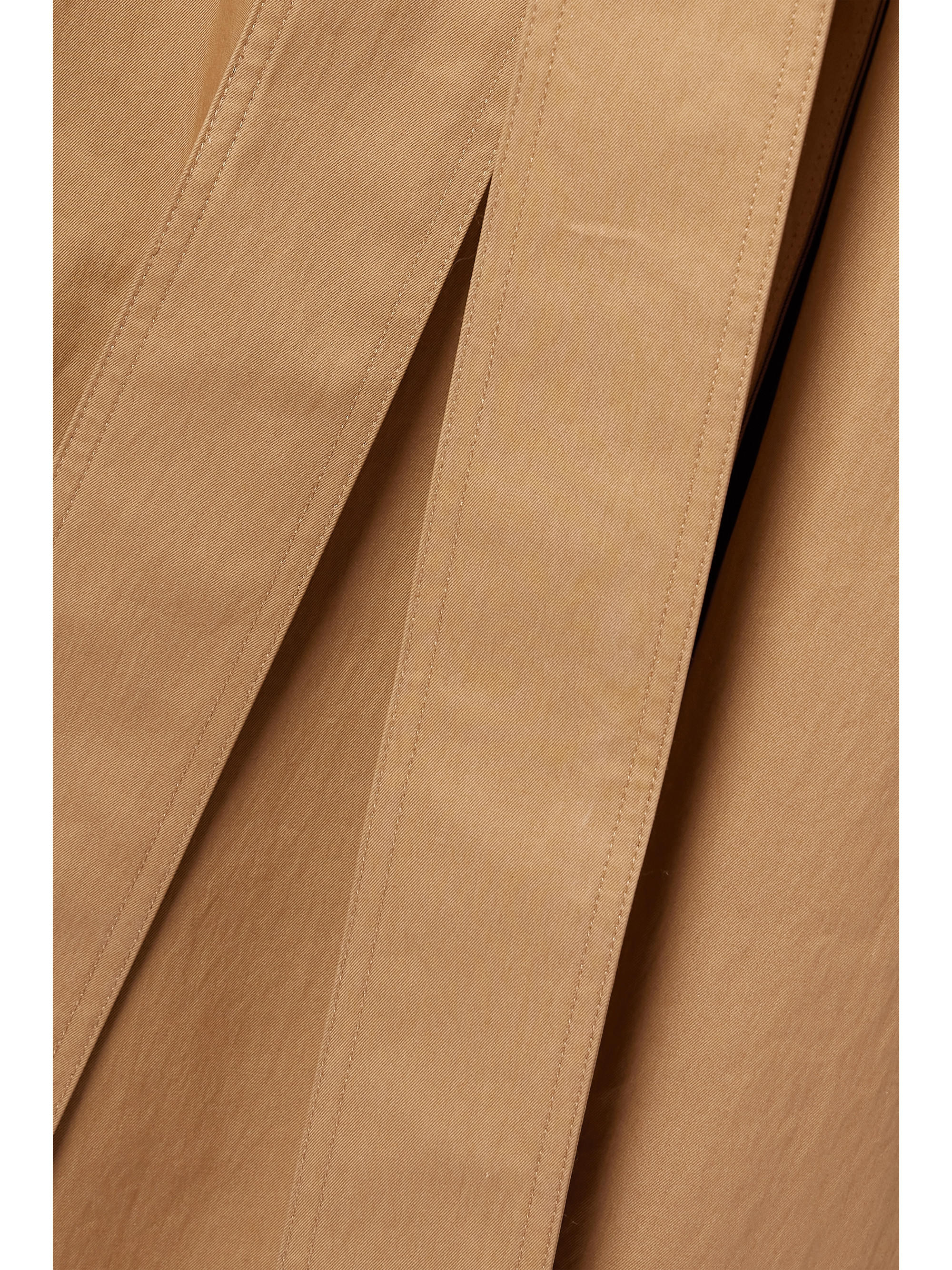 KHAITE Minnie belted cotton-blend twill trench coat