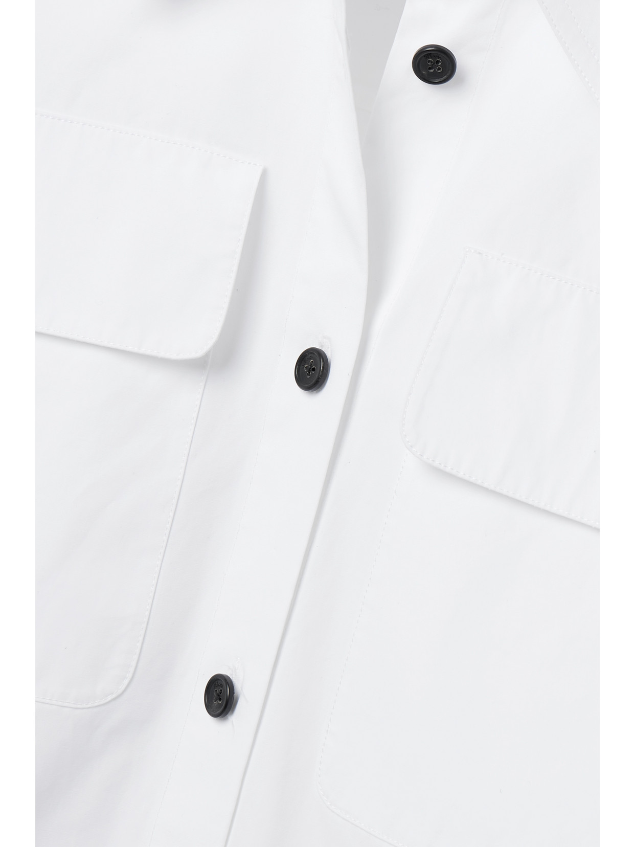 Khaite Missa Oversized Cotton-poplin Shirt In White