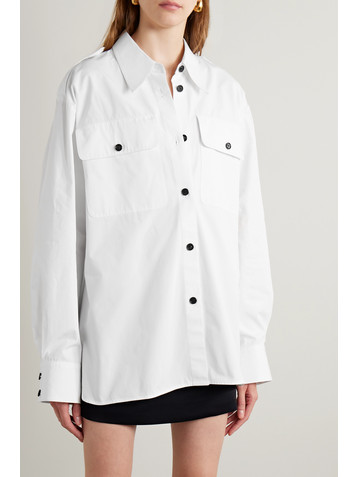 KHAITE Missa oversized cotton-poplin shirt