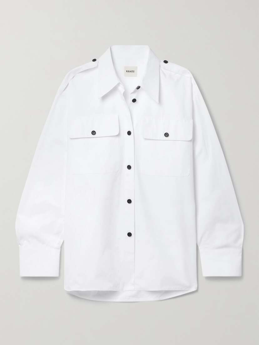 Khaite Missa Oversized Cotton-poplin Shirt
