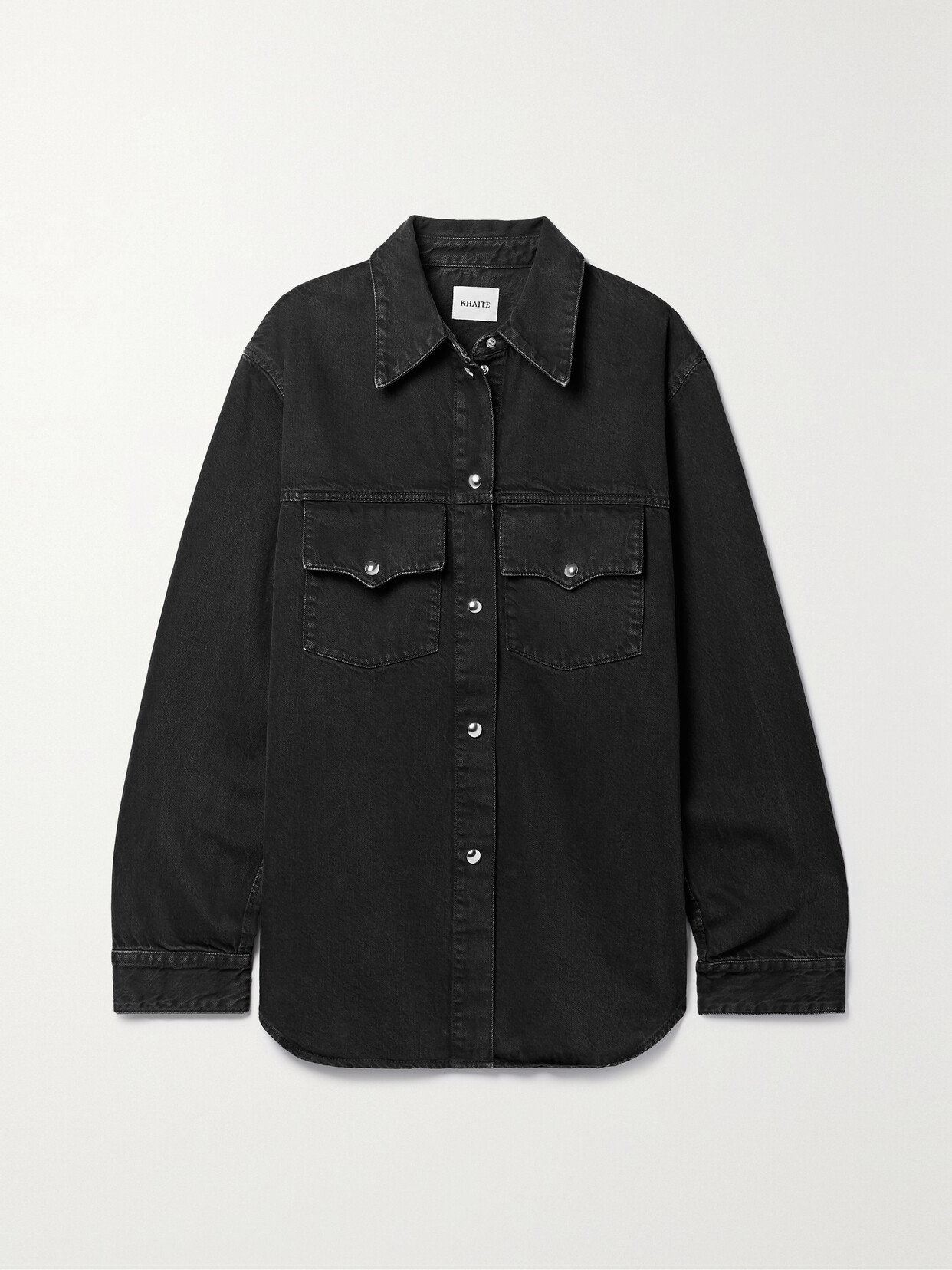 Khaite Jinn Denim Shirt - Black