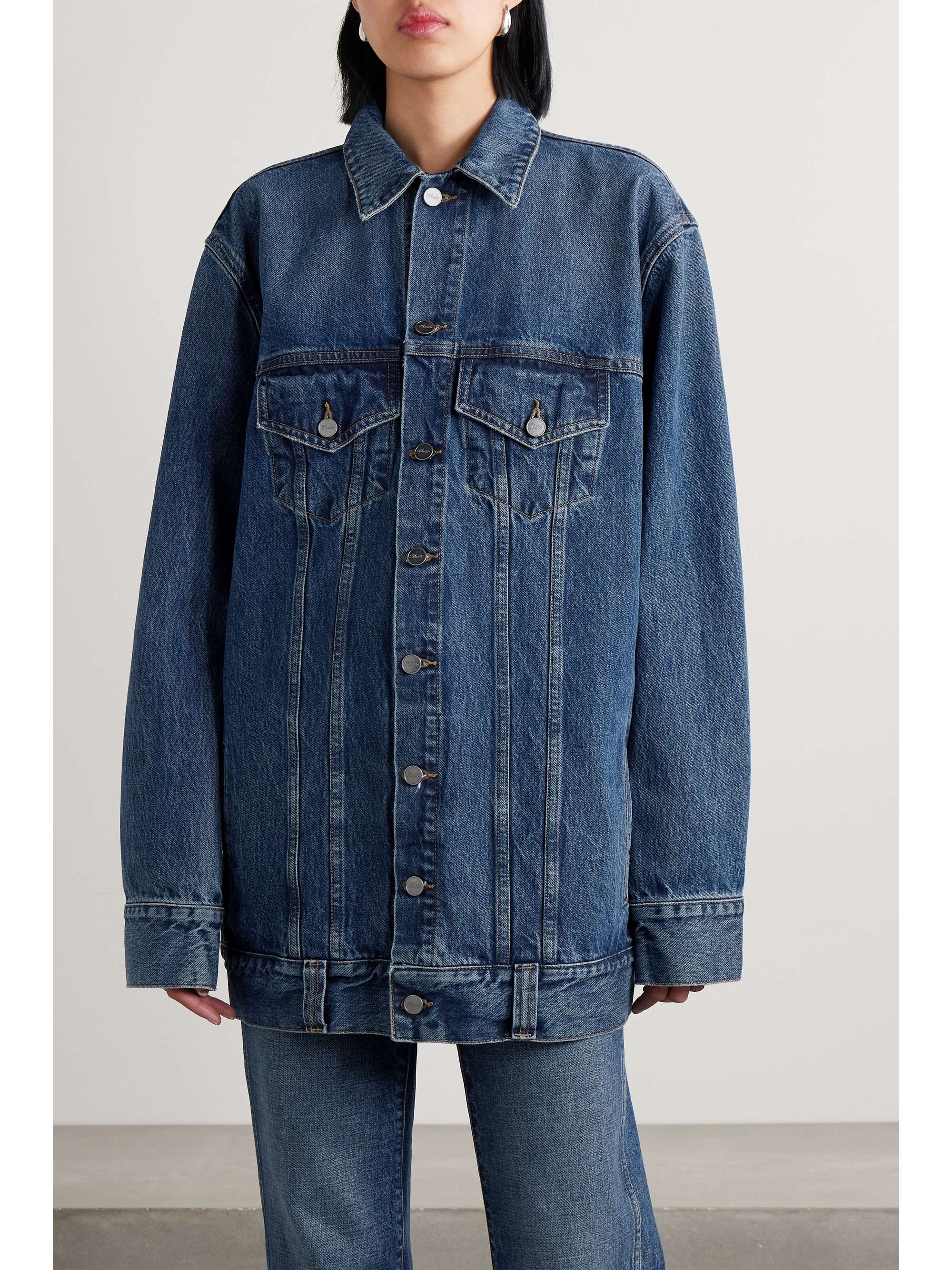 KHAITE Ross oversized denim jacket | NET-A-PORTER