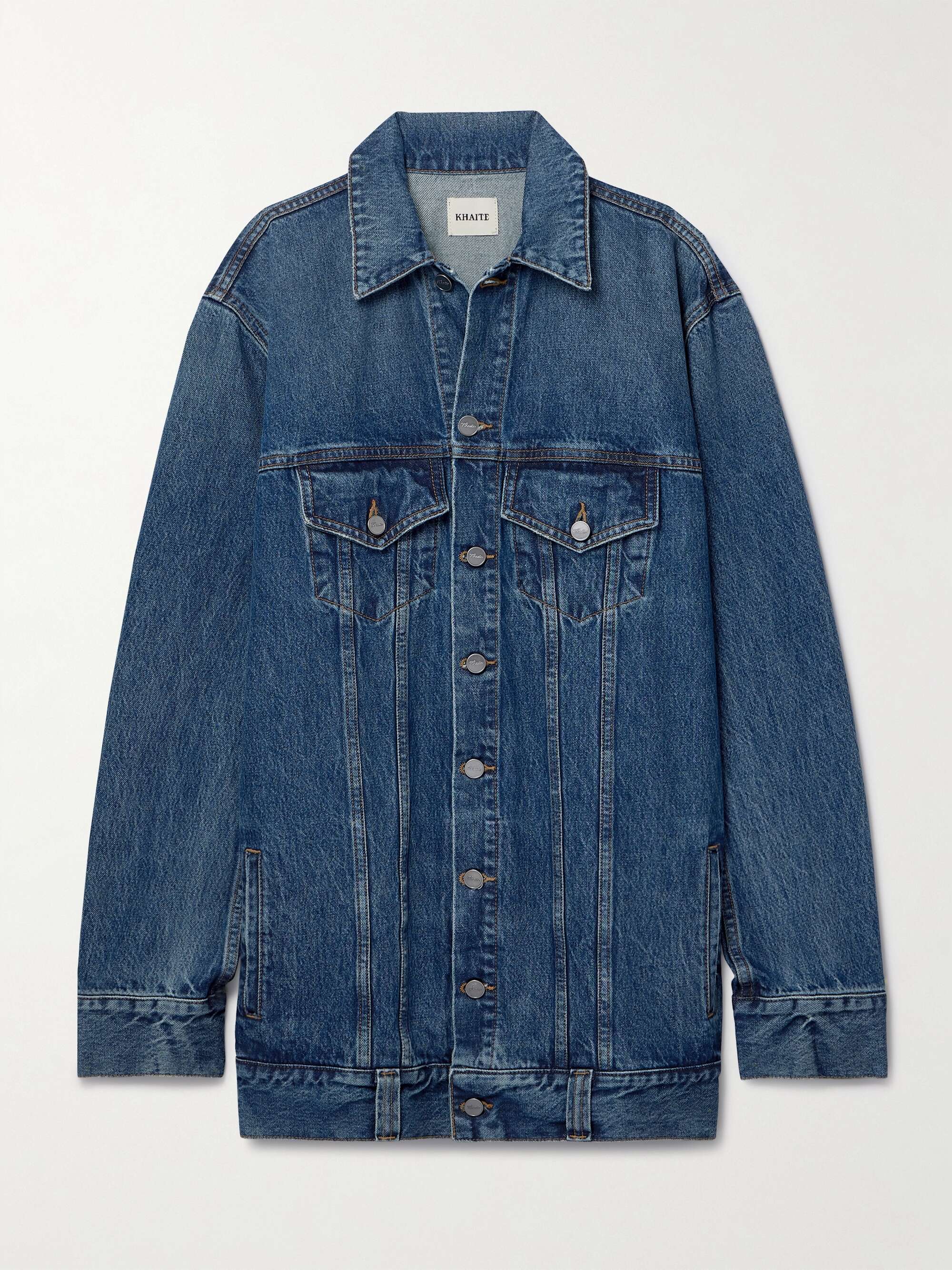 KHAITE Ross oversized denim jacket | NET-A-PORTER