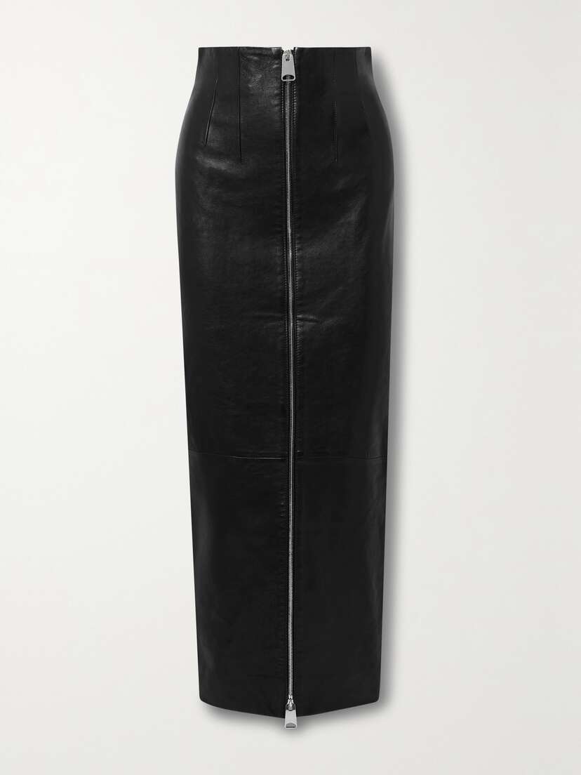 Khaite Ruddy Leather Maxi Skirt