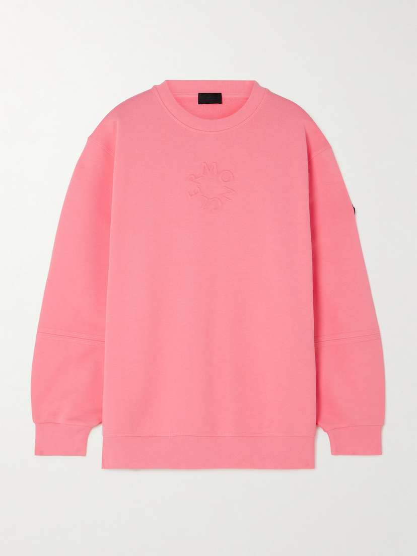 Moncler Debossed Cotton-jersey Sweatshirt