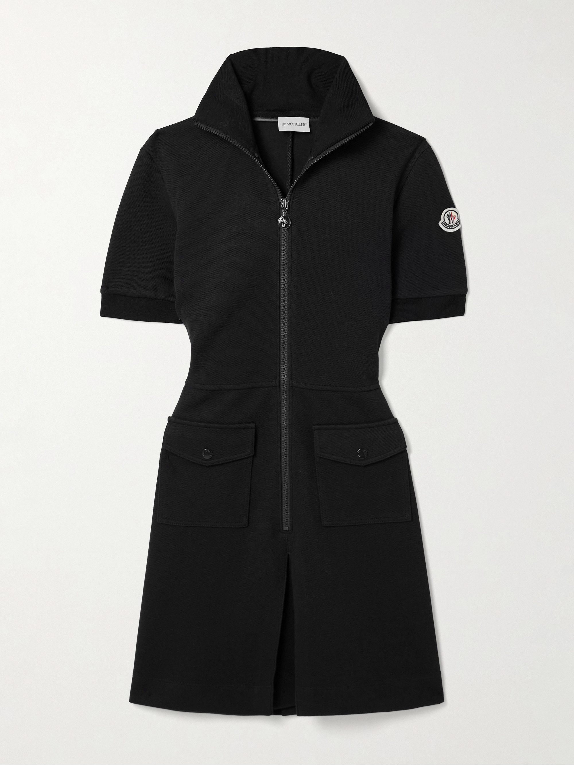 Moncler Cotton-blend piqué mini dress