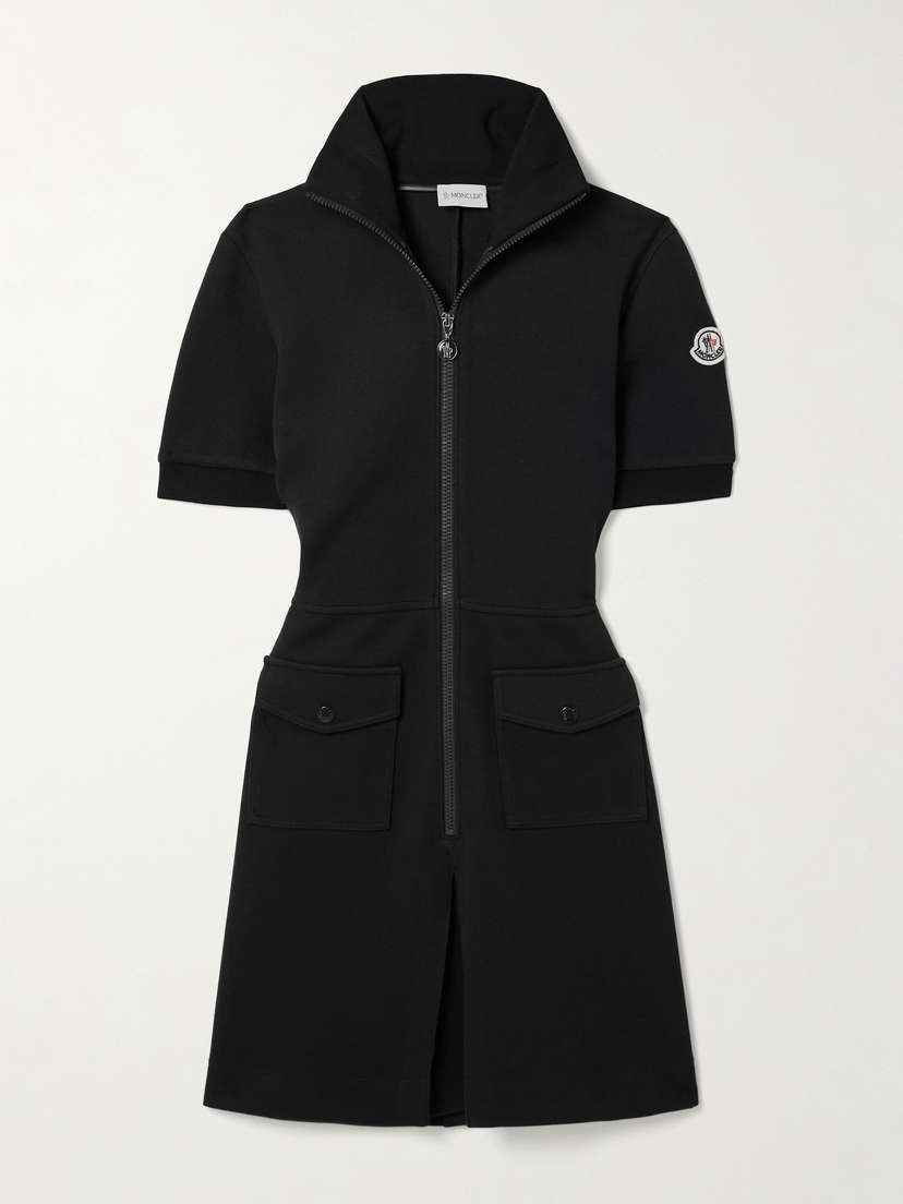 Moncler Cotton-blend Piqué Mini Dress