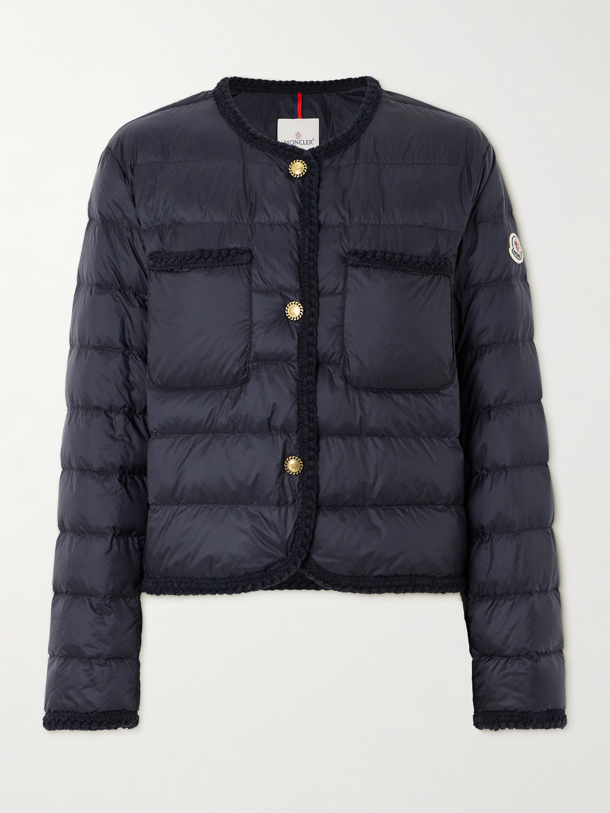 Moncler Down Quilted Aristeo Jacket In Blue