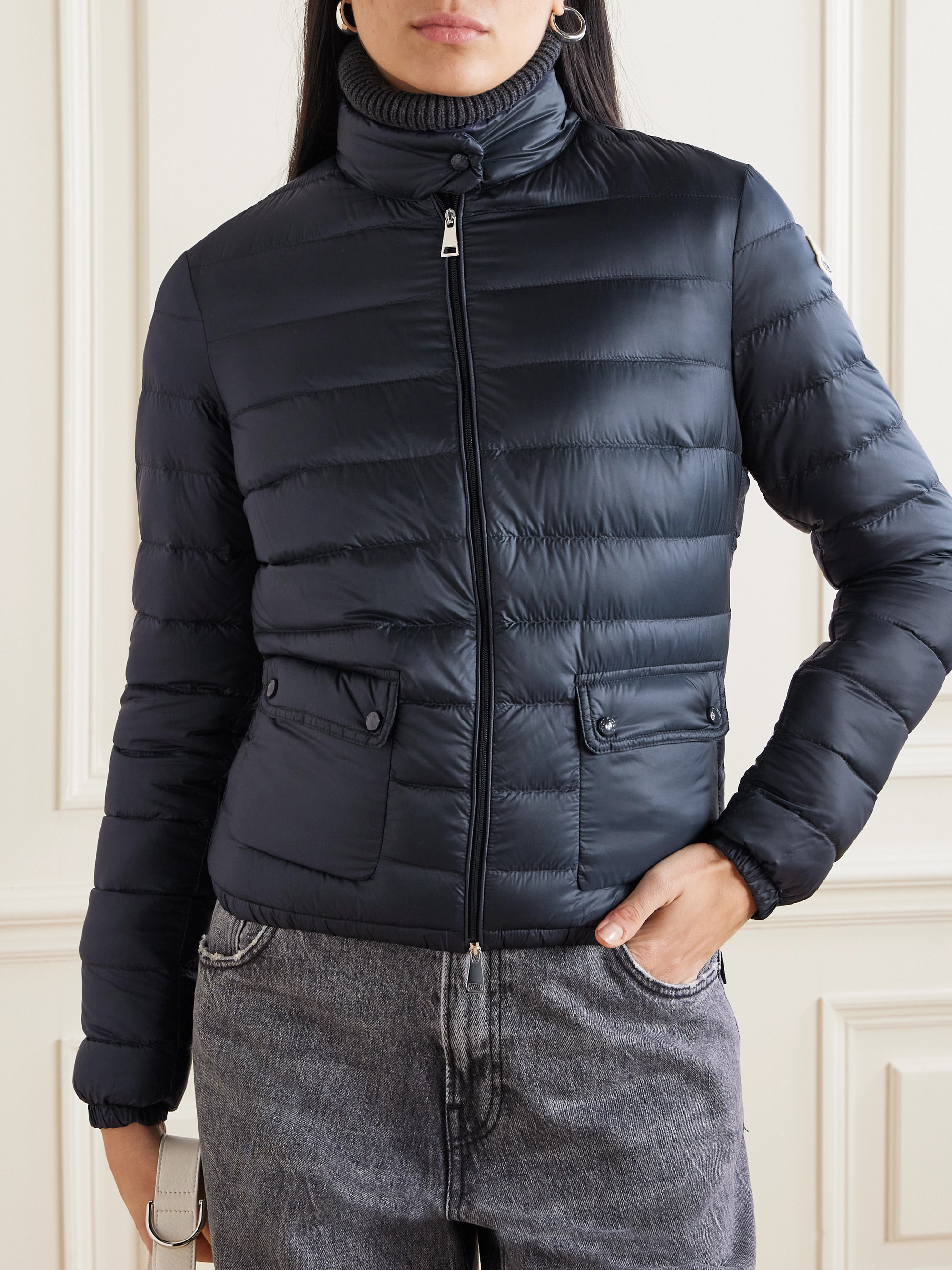Moncler Lans quilted shell down jacket