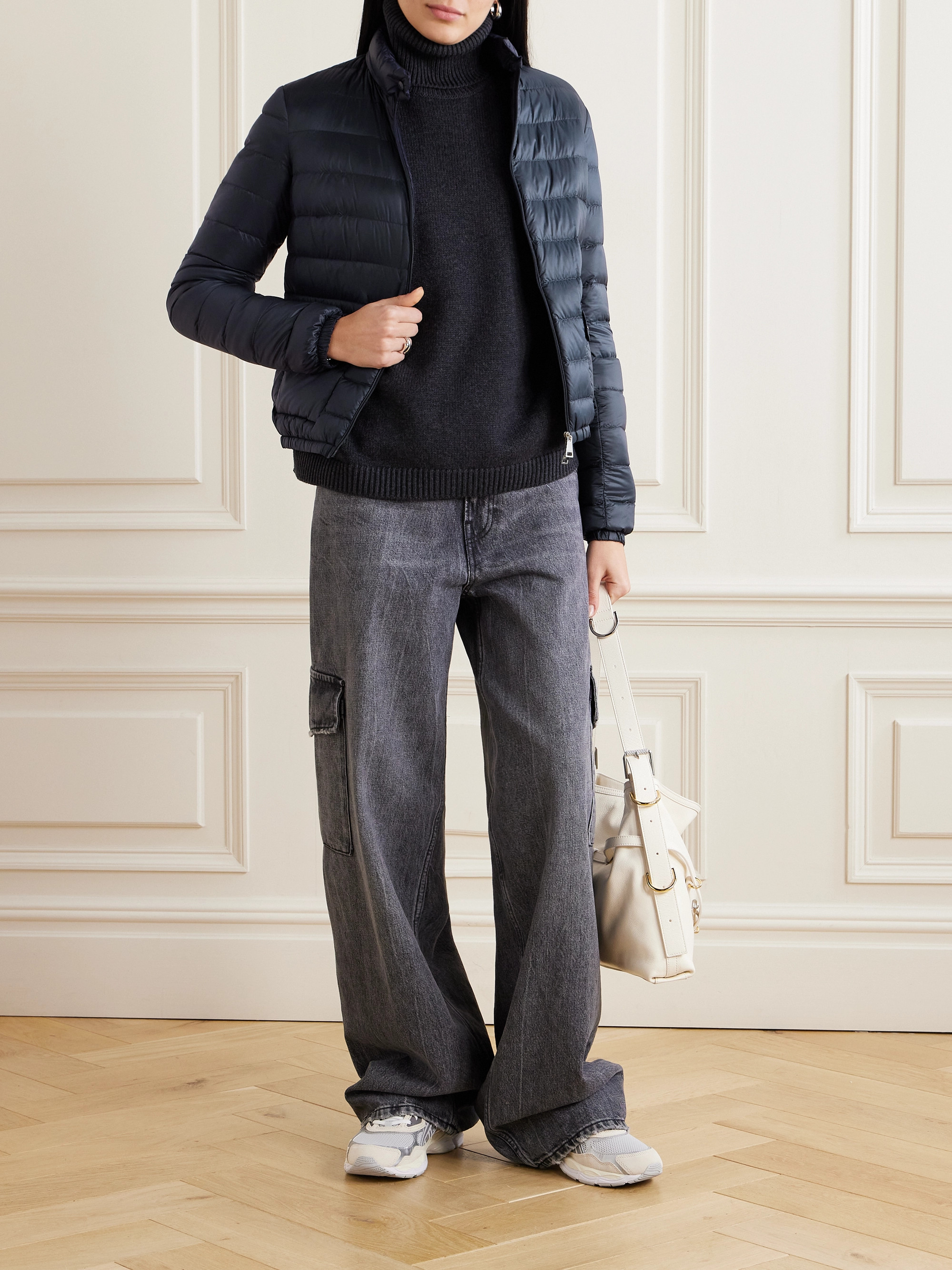 Moncler Lans quilted shell down jacket
