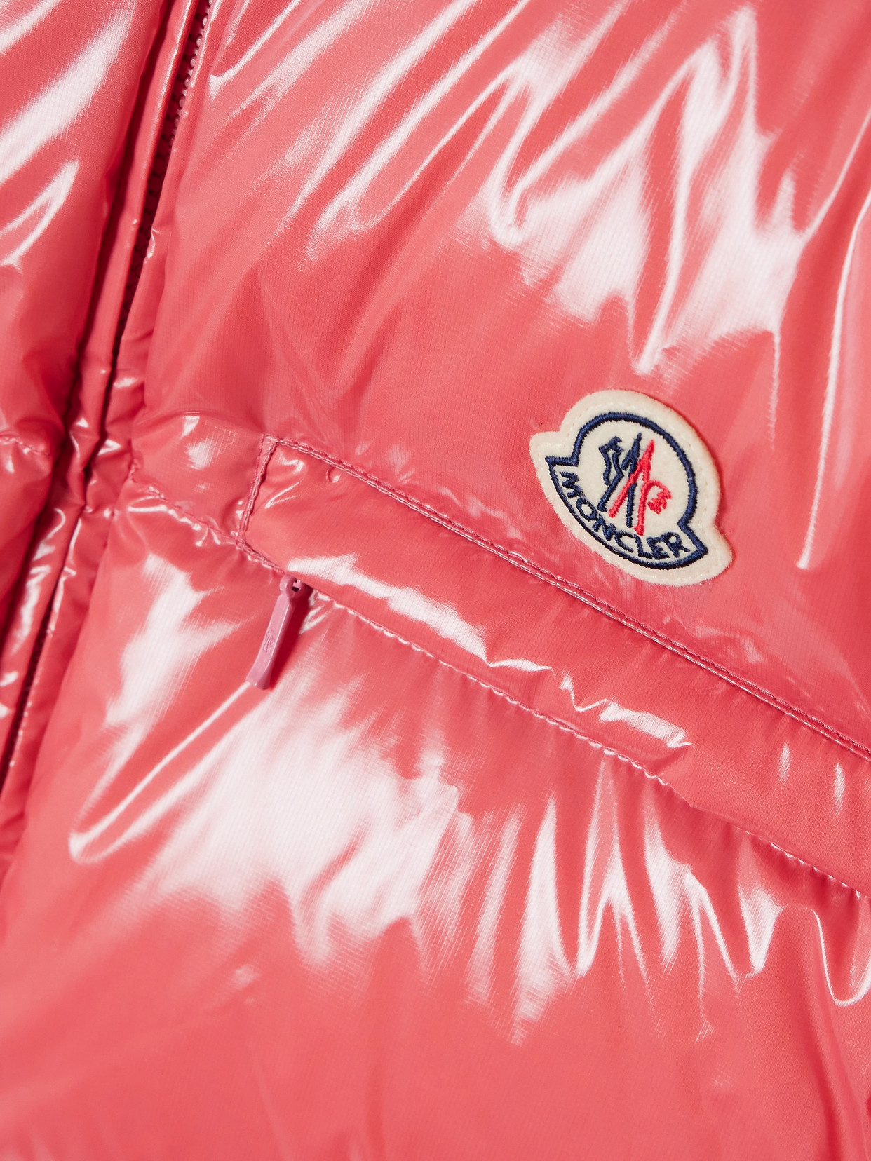 Almo Convertible Appliquéd Quilted Glossed-Shell Down Jacket