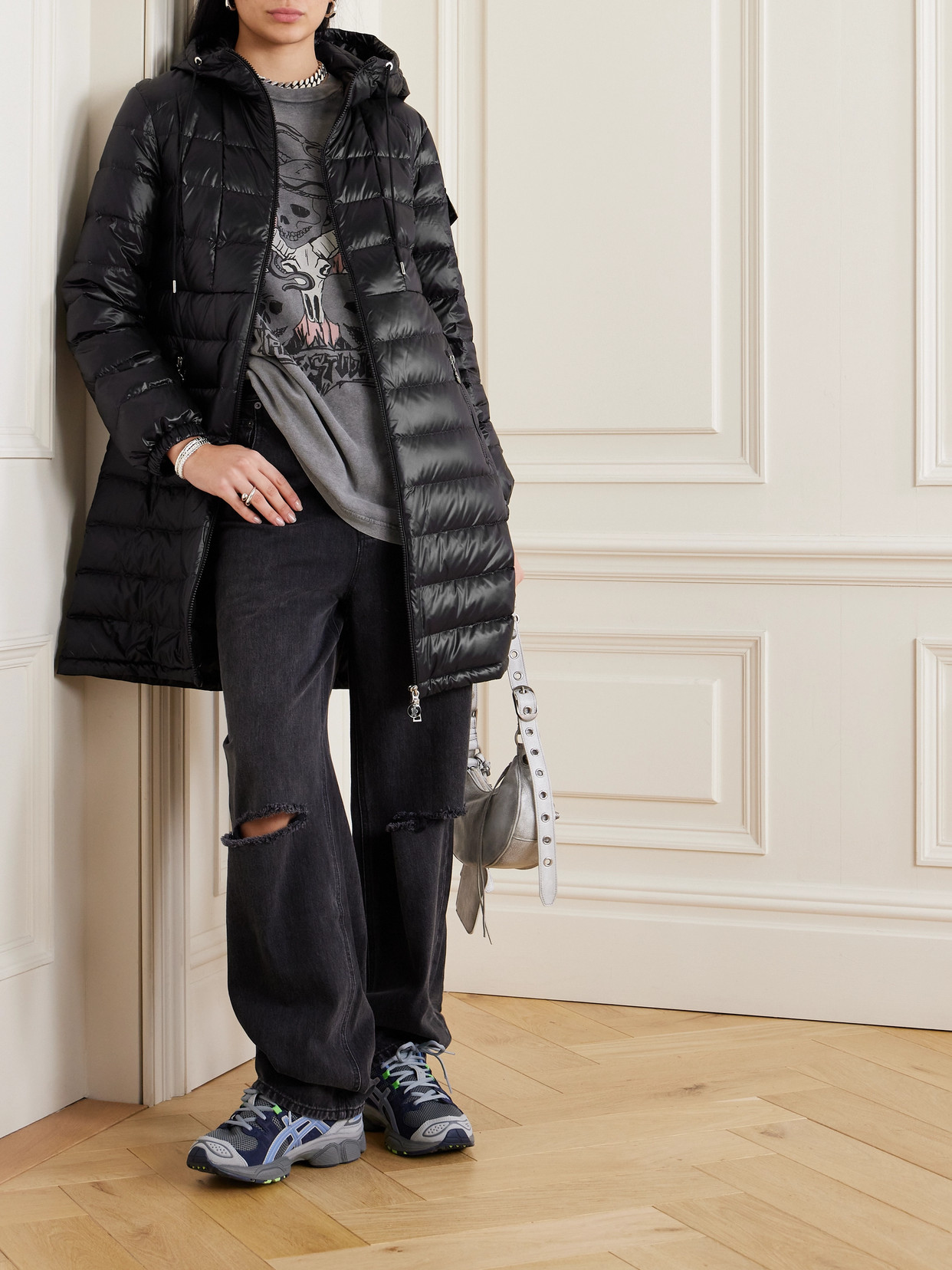 Amintore Quilted Shell Hooded Down Parka