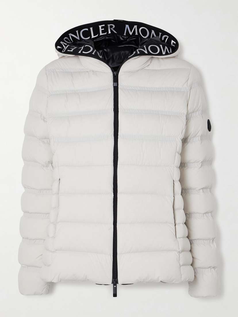Moncler Appliquéd Webbing-trimmed Quilted Shell Down Jacket