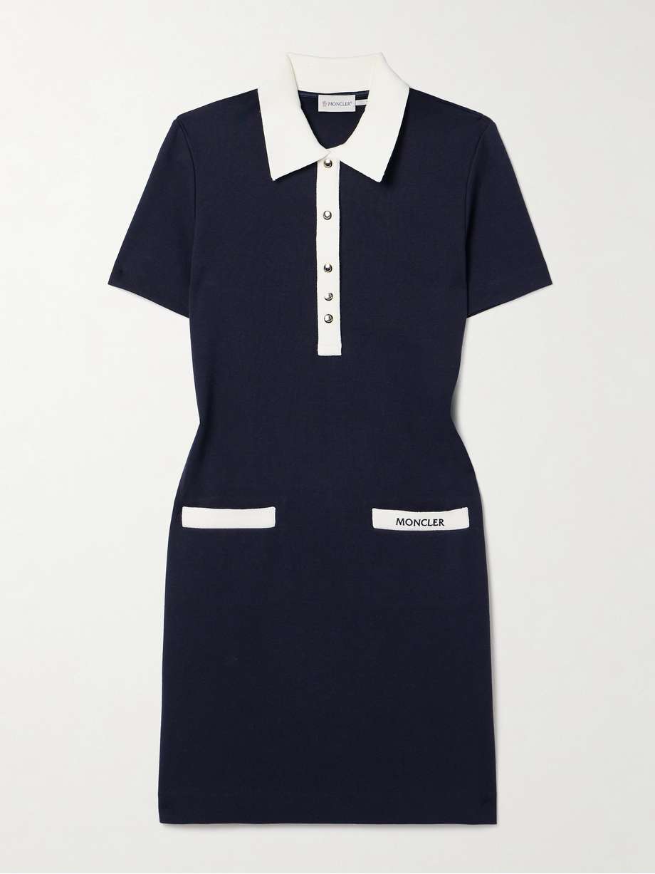 cotton-blend jersey mini dress