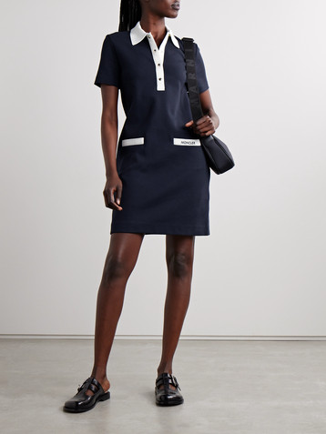 Moncler Cotton-blend jersey mini dress