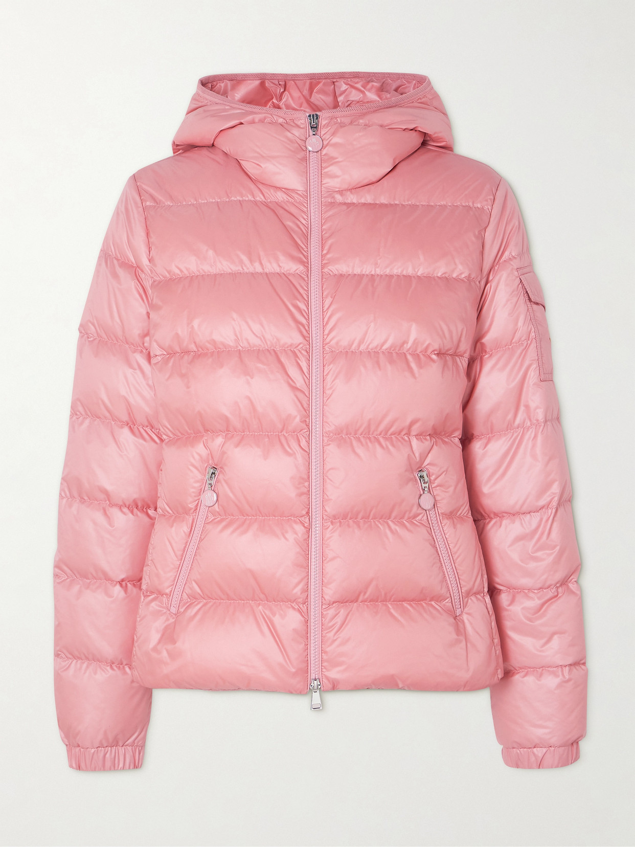 Moncler - Gles Hooded Quilted Shell Down Jacket - Pink