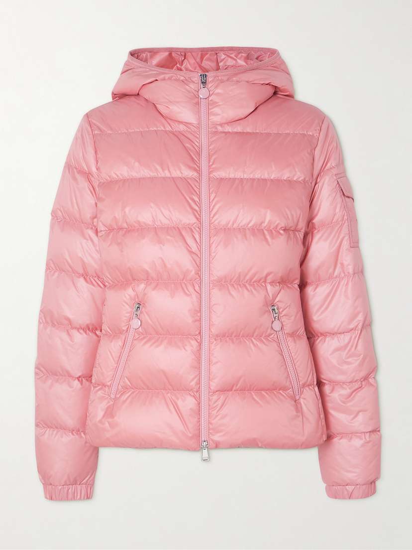 Moncler Gles Hooded Quilted Shell Down Jacket