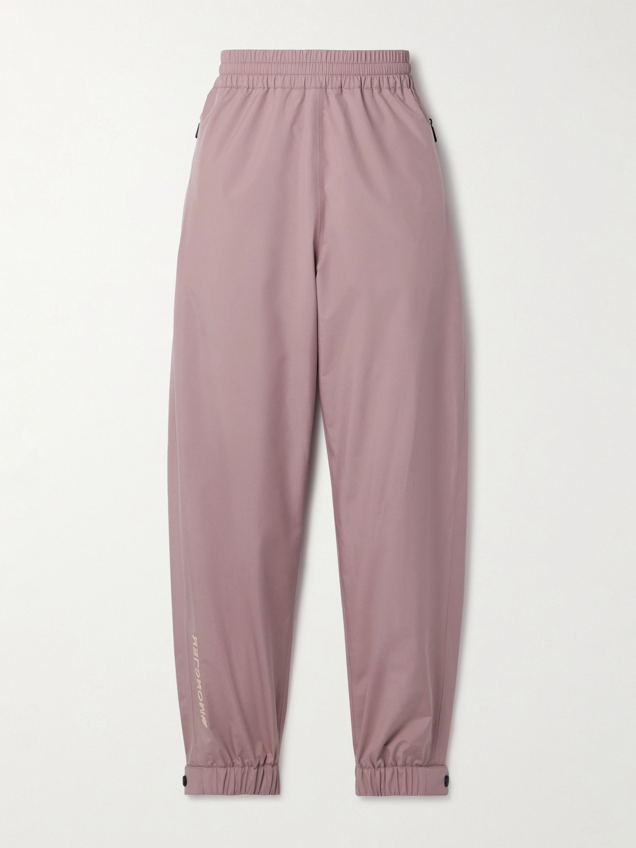 Moncler Shell Tapered Pants In Pink