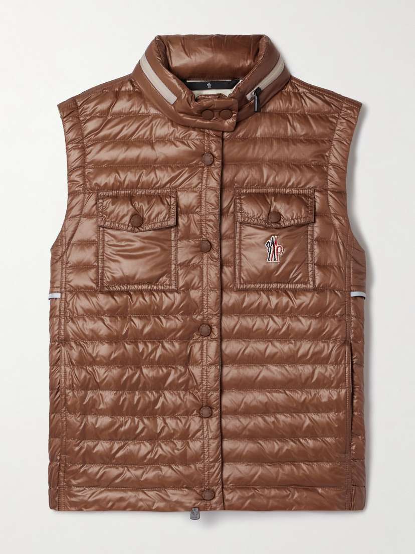 Moncler Grenoble Gumaine Quilted Ripstop Down Vest
